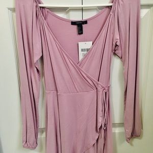 Forever 21 lavender wrap dress